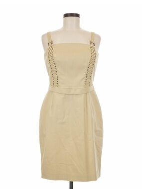 Versace Beige Mini Dress with Lace-Up Side Detail PLUS SIZE